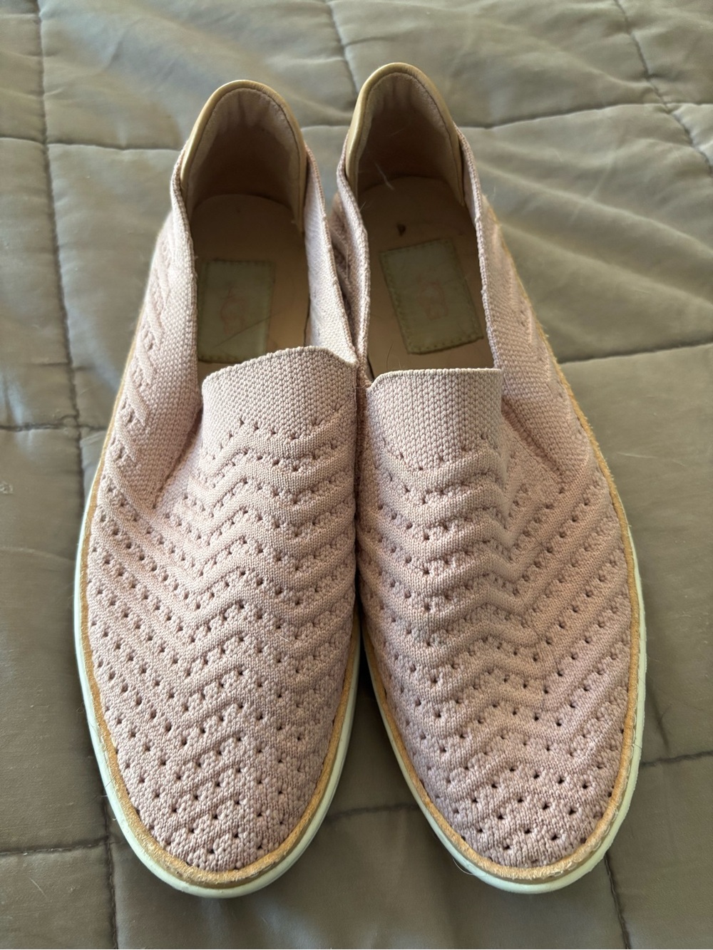 UGG Women's Knit Slip-On Moccasins in Blush Pink
